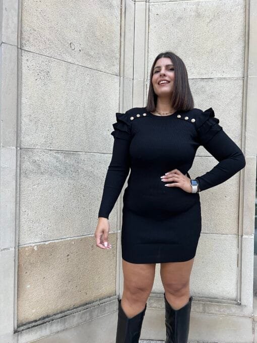 VESTIDO DE PUNTO ELEGANTE